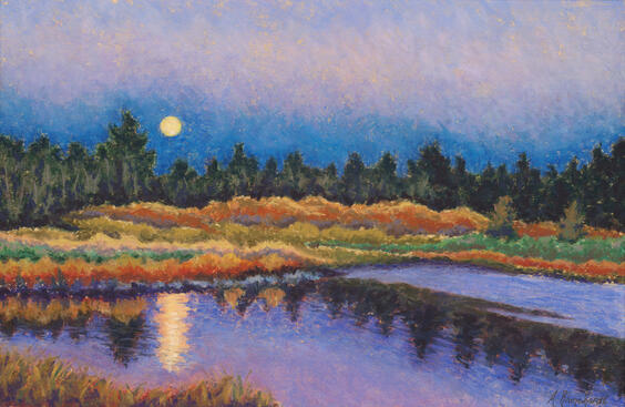 Autumn Moon Rising